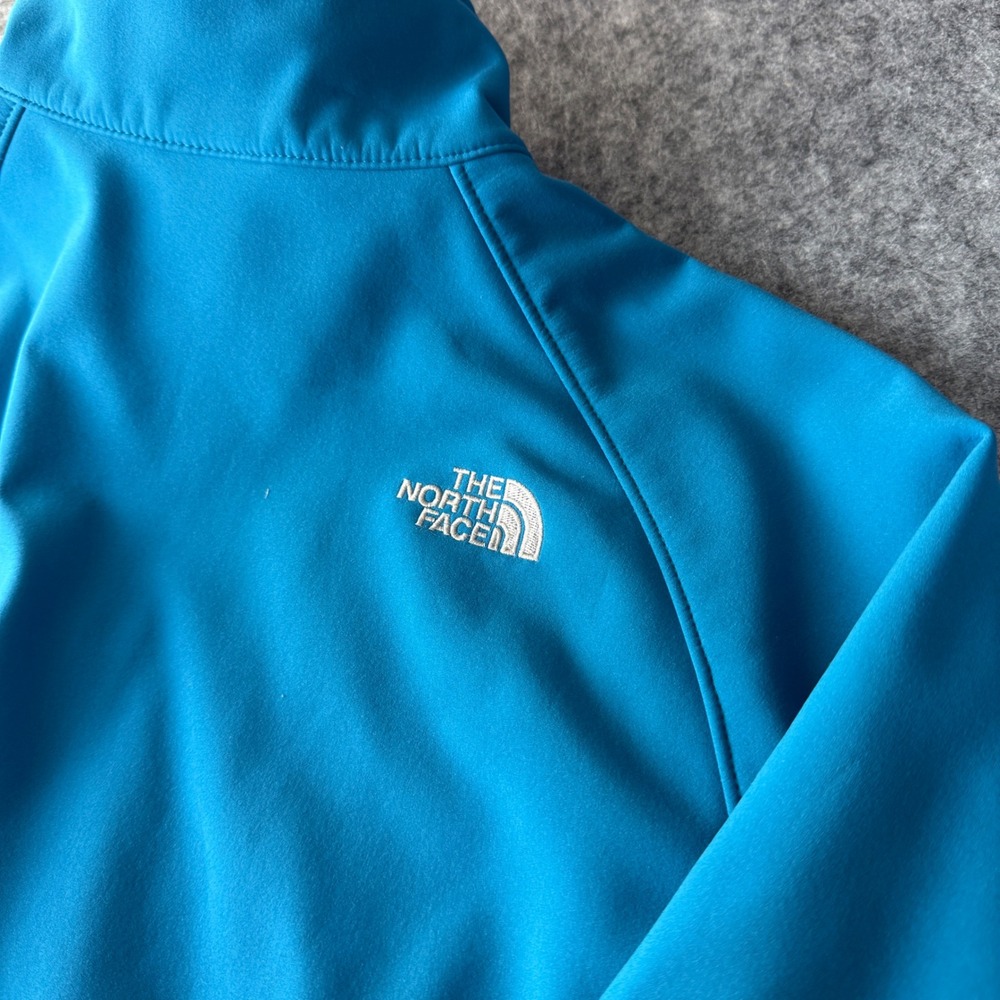 The North Face Apex Bionic Softshell Jacket Womens XL Blue Windproof Full Zip - Picture 10 of 12